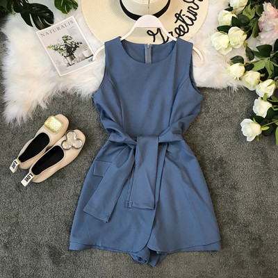 Salopeta de dama eleganta cu fermoar pe spate in mai multe culori