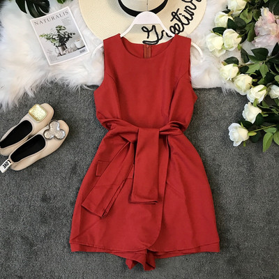 Salopeta de dama eleganta cu fermoar pe spate in mai multe culori