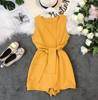 Salopeta de dama eleganta cu fermoar pe spate in mai multe culori