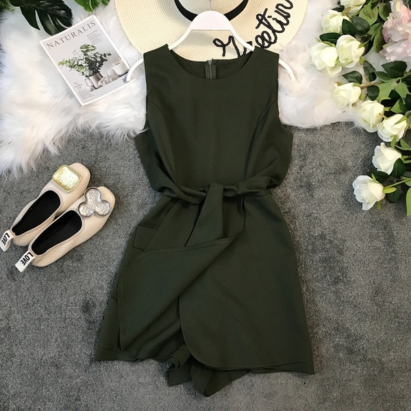 Salopeta de dama eleganta cu fermoar pe spate in mai multe culori