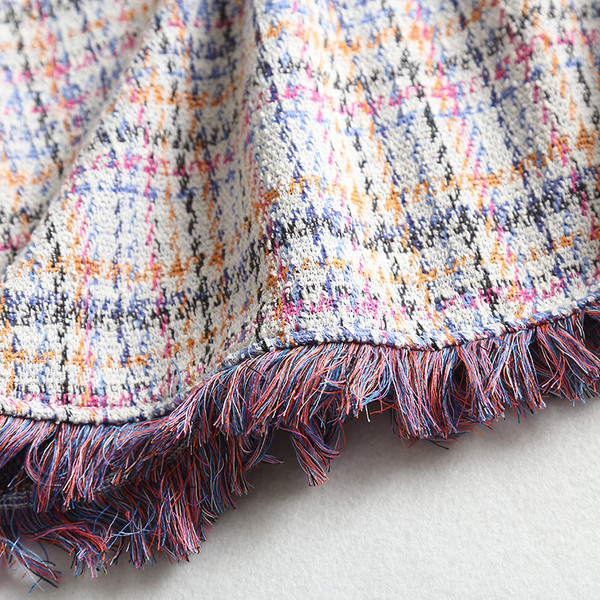 Modern női kockás ruha rövid ujjal