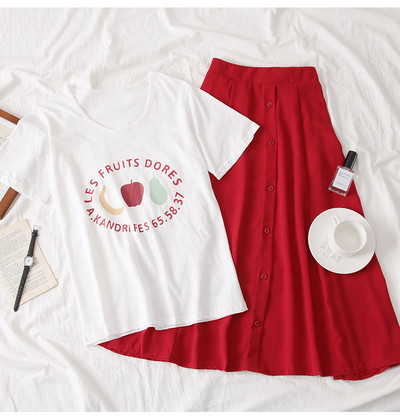 Modern női szett kétrészes blúzból és szoknyából