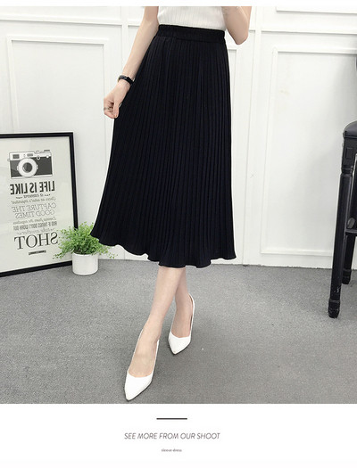 Modern női rakott szoknya többféle színben