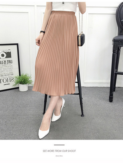 Modern női rakott szoknya többféle színben