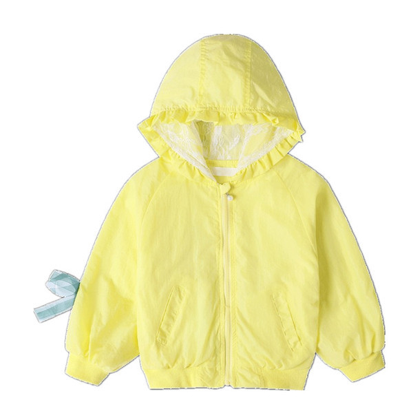 Modern gyerekkabát két színben - lányoknak