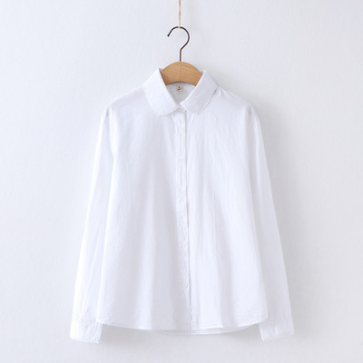 Modern női ing fehér színben, rátéttel