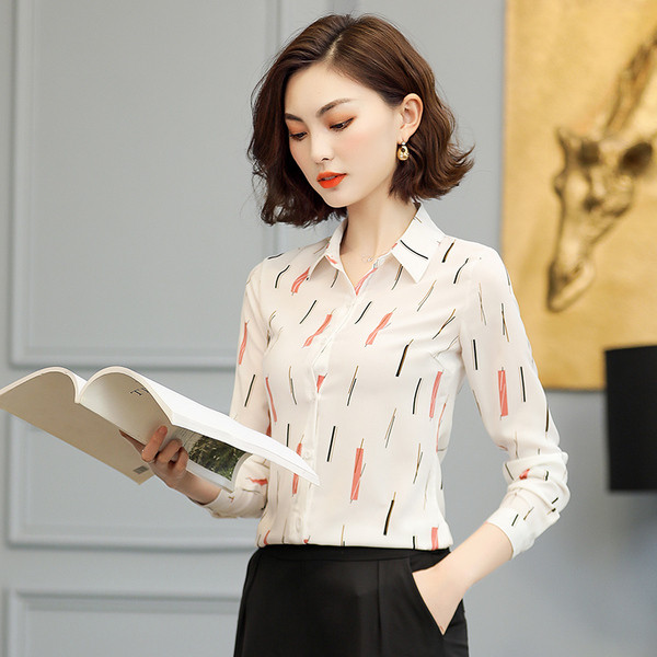 Női testhezálló ing két színben mintával