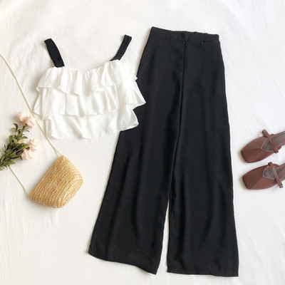 Stílusos női szett hosszú nadrággal több színben