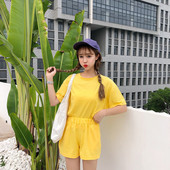 Női alkalmi szett három színben O-nyakkal