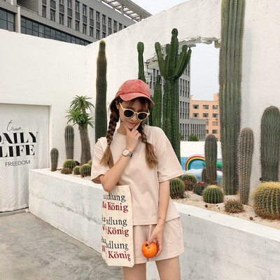 Női alkalmi szett három színben O-nyakkal