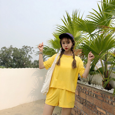 Női alkalmi szett három színben O-nyakkal