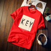 Alkalmi férfi póló négy színben rátéttel