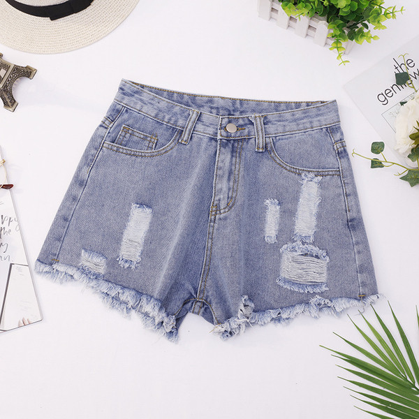 Női farmer rövidnadrág három színben