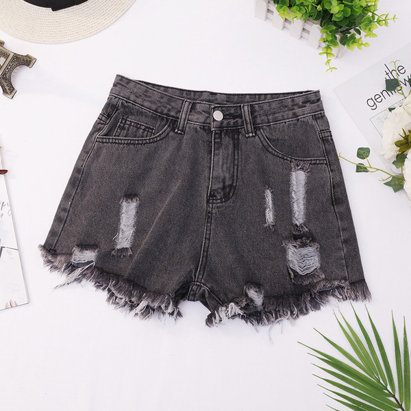 Női farmer rövidnadrág három színben