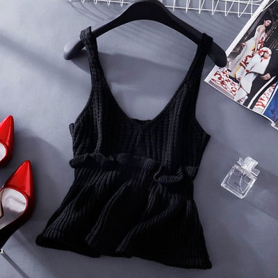 Maieu de damă tricotat cu decolteu în V în mai multe culori