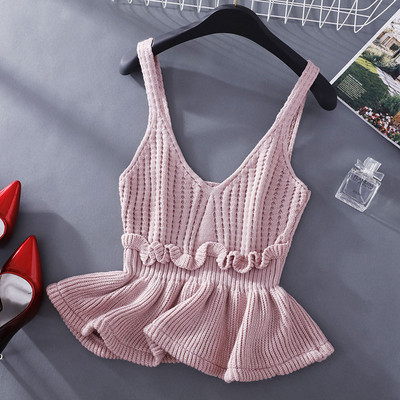 Maieu de damă tricotat cu decolteu în V în mai multe culori