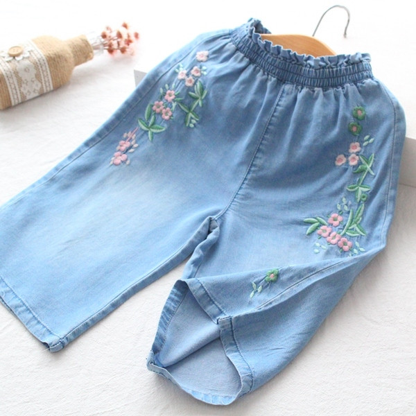 Gyerekfarmer lányoknak hímzéssel