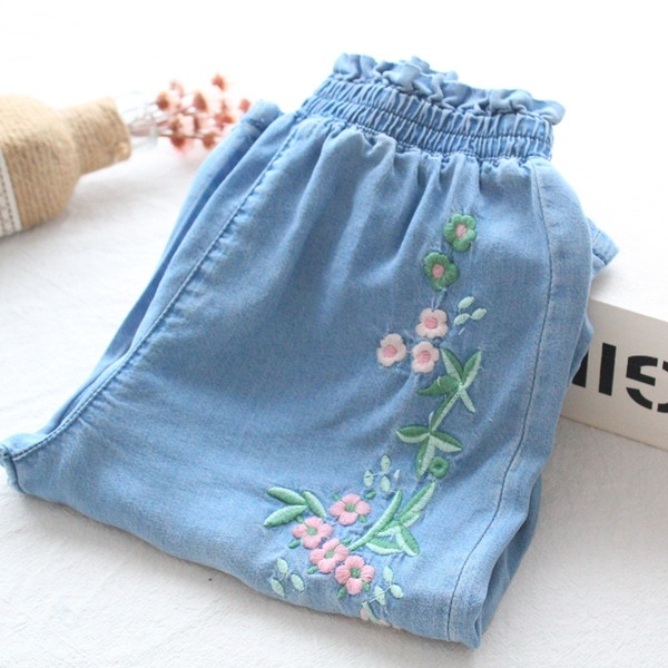 Gyerekfarmer lányoknak hímzéssel