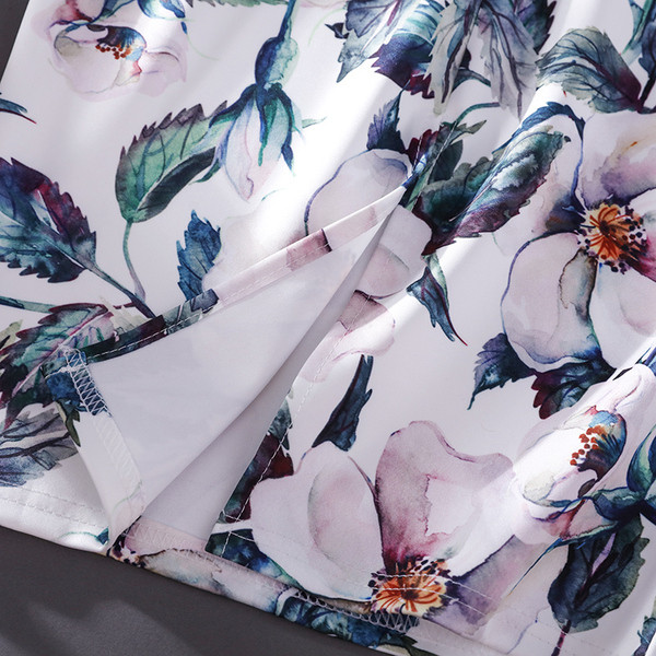 Modern női szoknya virágmintával