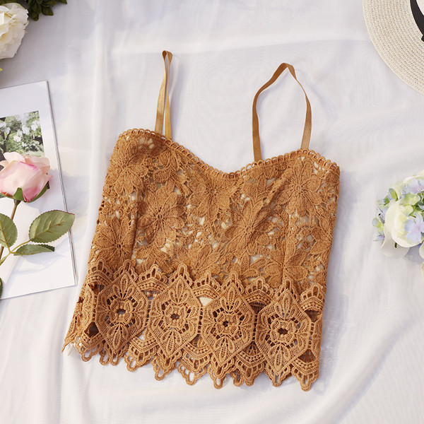 Stílusos női csipke felső több színben