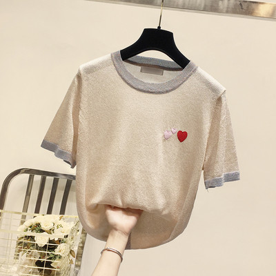 Alkalmi női póló több színben hímzéssel