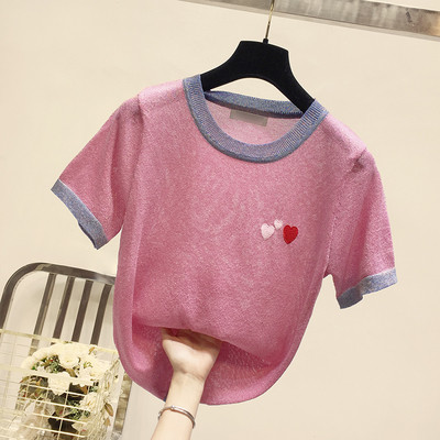 Alkalmi női póló több színben hímzéssel