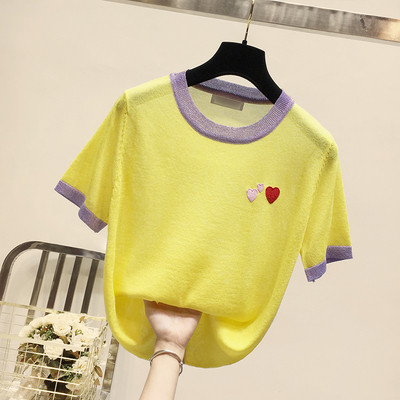 Alkalmi női póló több színben hímzéssel