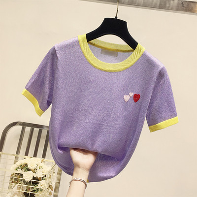 Alkalmi női póló több színben hímzéssel