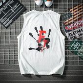 Férfi felső, fehér és szürke színben, rátéttel