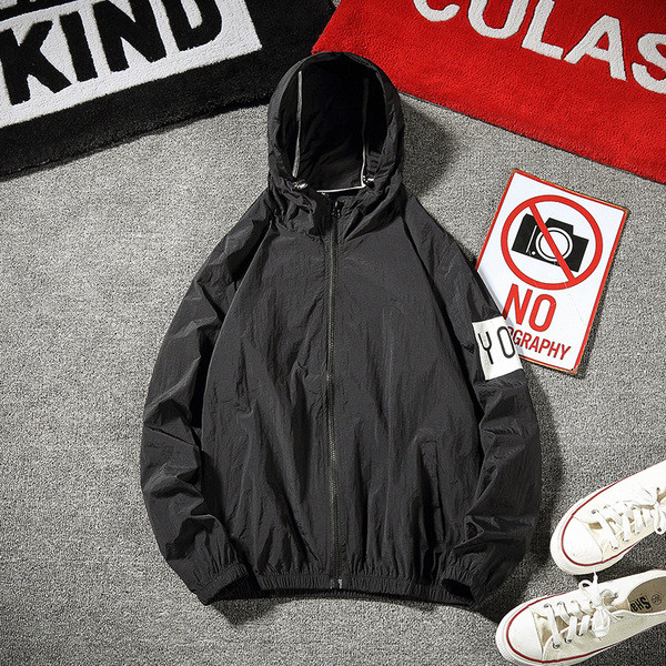 Modern férfi kabát három színben felirattal