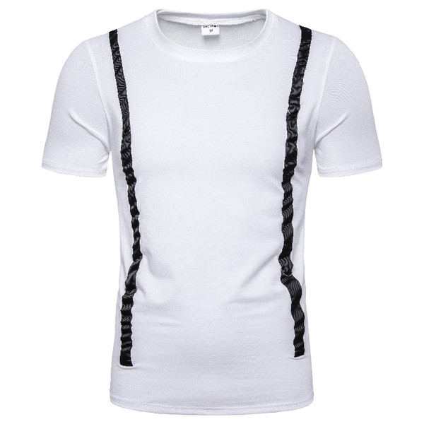 Alkalmi férfi póló zöld, fekete és fehér színben