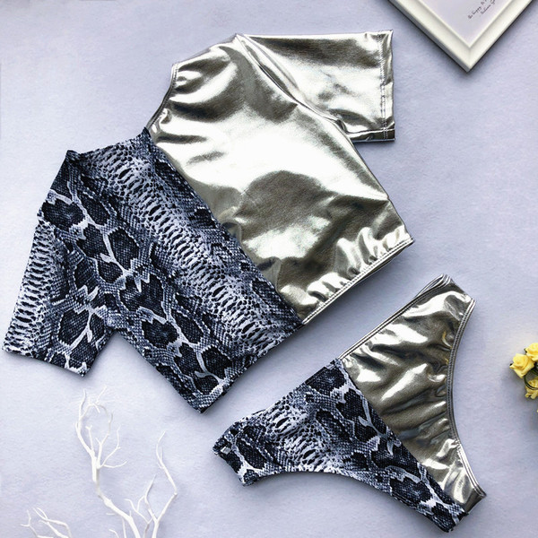 Új modell női fürdőruha két részben három színben