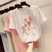 Tricou de dama modern cu element 3D in mai multe culori