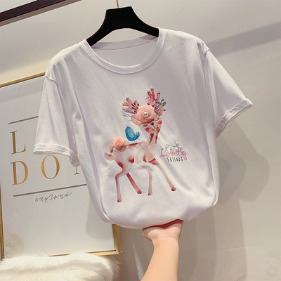 Tricou de dama modern cu element 3D in mai multe culori