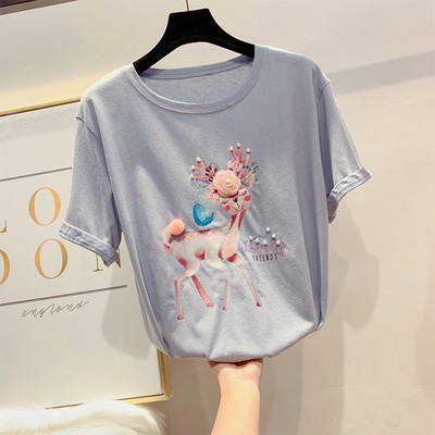 Tricou de dama modern cu element 3D in mai multe culori