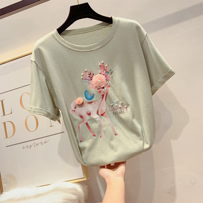 Tricou de dama modern cu element 3D in mai multe culori