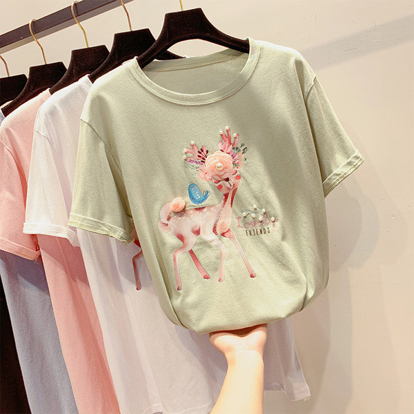 Tricou de dama modern cu element 3D in mai multe culori