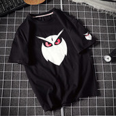 Férfi póló négy színben, rövid ujjal és rátéttel