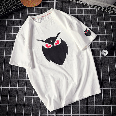 Férfi póló négy színben, rövid ujjal és rátéttel