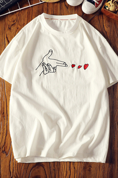 Alkalmi férfi póló négy színben hímzéssel