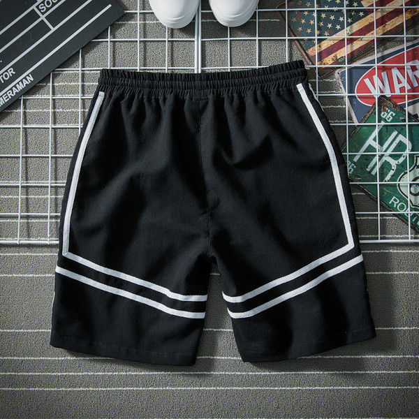 Hétköznapi férfi rövidnadrág három színben, hímzéssel