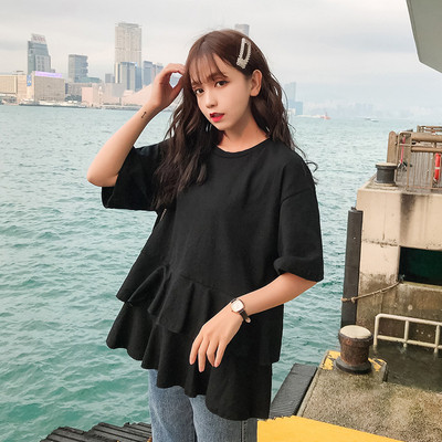 Modern női blúz O-nyakkal, három színben