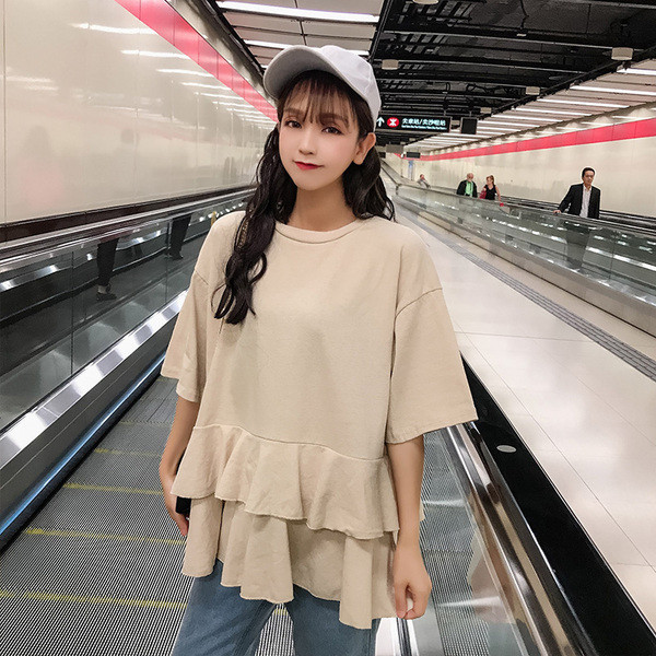 Modern női blúz O-nyakkal, három színben