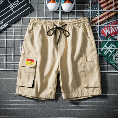 Férfi rövidnadrág három színben nyakkendővel és zsebbel