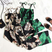 Lezser női hosszú jumpruha virágmintával