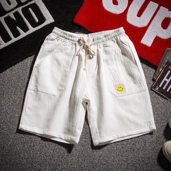 Alkalmi férfi rövidnadrág négy színben rátéttel és zsebekkel