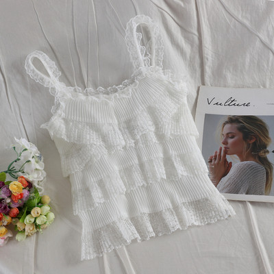 Modern női felső csipkével, négy színben