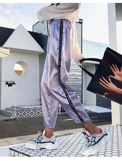 Női sportnadrág szegéllyel öt színben