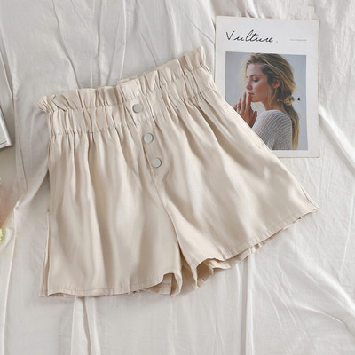 Női magas derekú rövidnadrág és gomb több színben