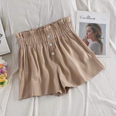 Női magas derekú rövidnadrág és gomb több színben